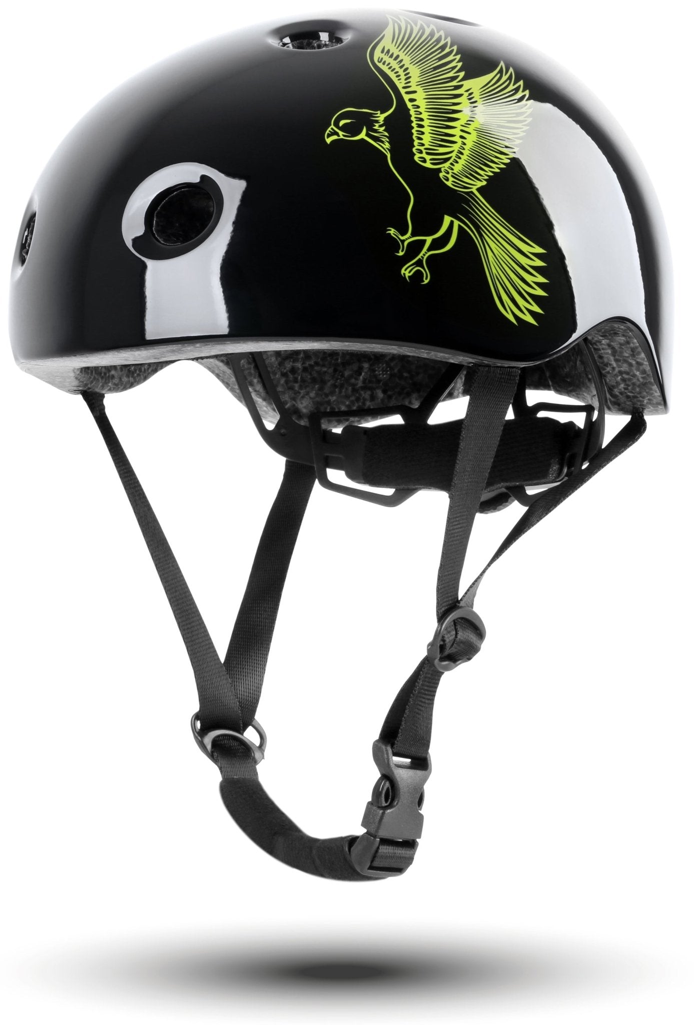 Helm Kinder Größe XS 48-52 cm in Grün / Schwarz – prometheus-bikes