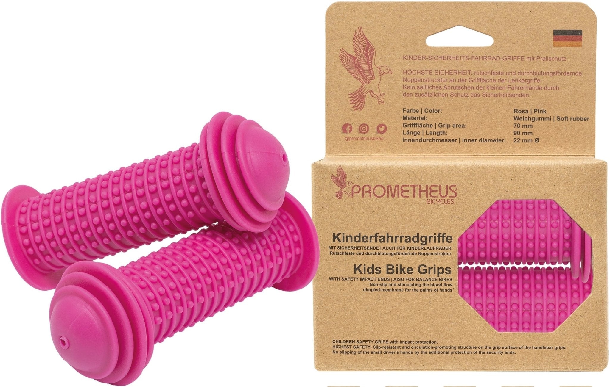 fahrradgriffe rosa Lenkergriffe Kinder mit Sicherheitsende in – prometheus-bikes Model:Geniesser 5.0 KS Cycling Krazy 16″ beeline-null