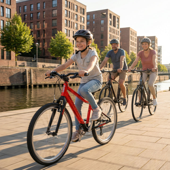 PRO Kinderrad 24 Zoll ab 7 Jahre | 8-Gang | CRIMSON RED