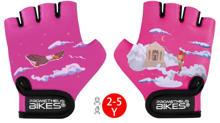 Cycling gloves for children 2 to 5 years | Fingerless size S in pink