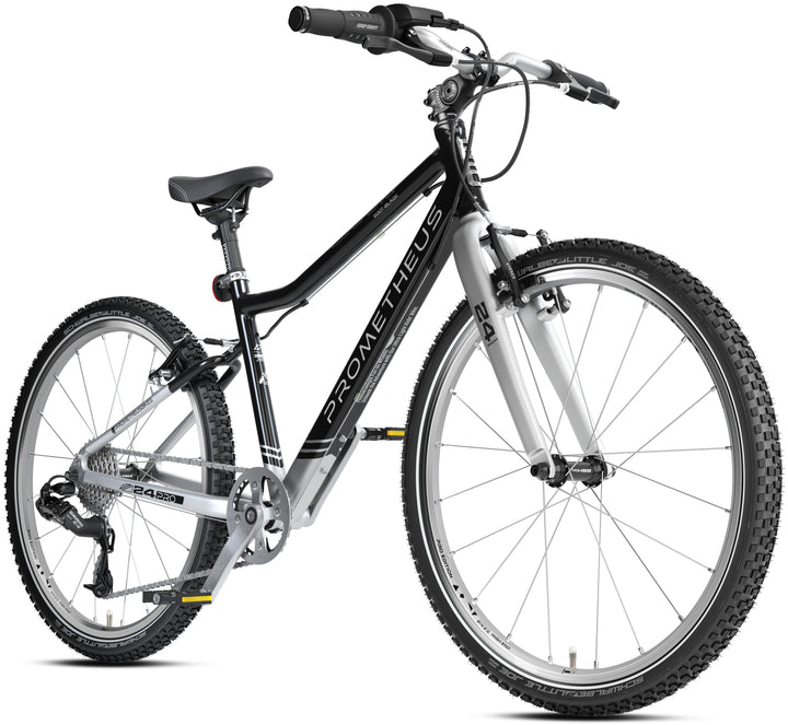 PRO Kinderrad 24 Zoll ab 7 Jahre | 8-Gang | SOOT-BLACK