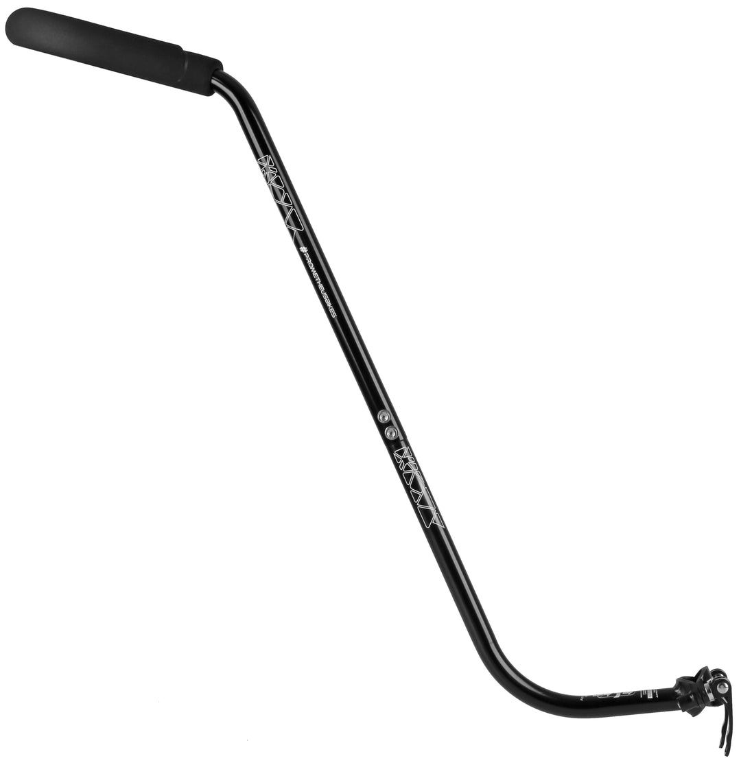 PROMETHEUS BIKES PUSHPRO Aluminium-Schiebestange in Schwarz, 800 mm, 450 g