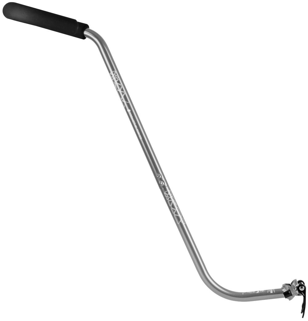 PROMETHEUS BIKES PUSHPRO Aluminium-Schiebestange in Silber, 800 mm, 450 g