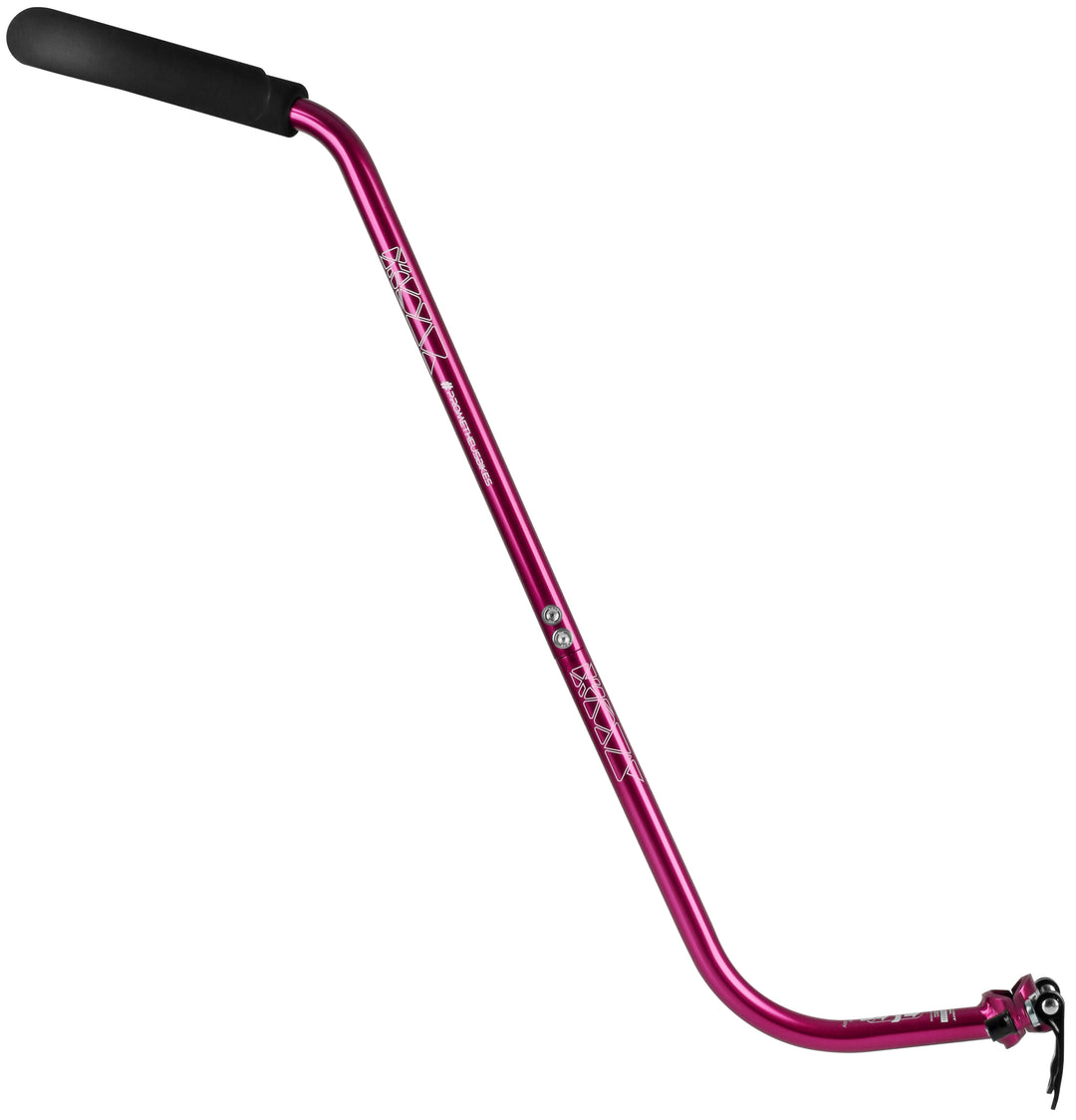 PROMETHEUS BIKES PUSHPRO Aluminium-Schiebestange in Pink, 800 mm, 450 g
