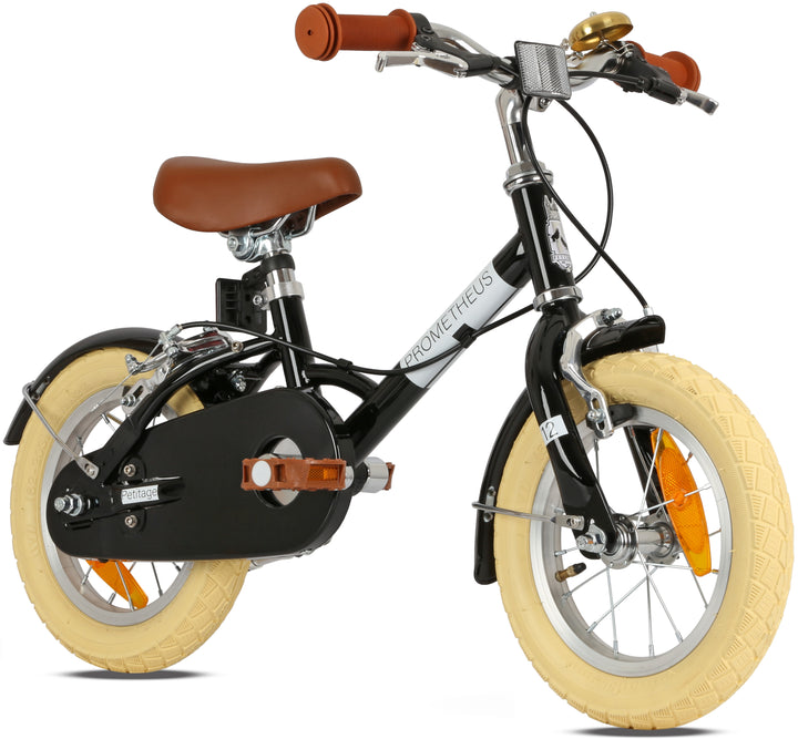 RETRO Kinderrad ab 3 Jahre in 12 Zoll | Schwarz