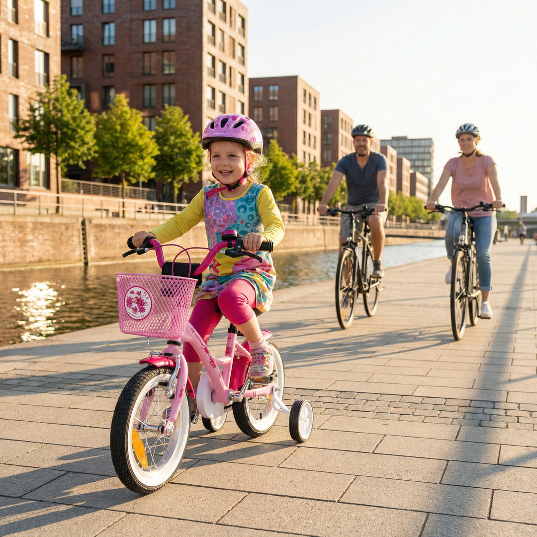 kinderfahrrad 12 zoll prometheus Kinderfahrrad 12 Zoll ab 3 Jahre mit Stützräder in Rosa & Weiß – prometheus -bikes