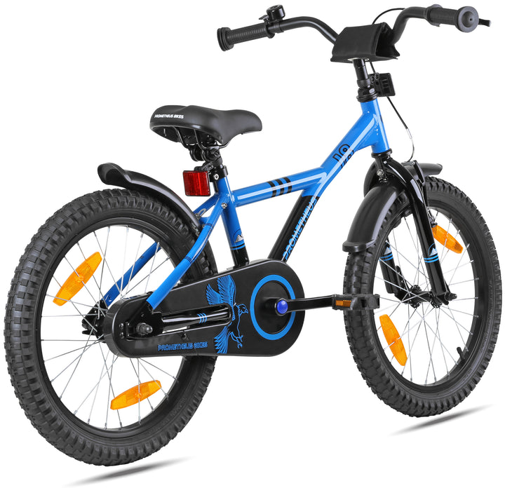 Kinderfahrrad 18 Zoll ab 5 Jahre Blau & Schwarz