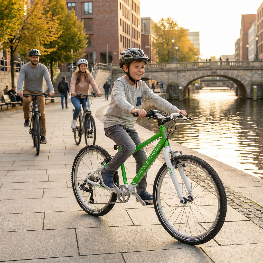 PRO Kinderrad 24 Zoll ab 7 Jahre | 8-Gang | EMERALD