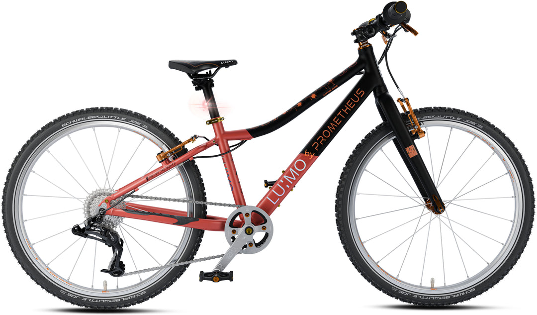 LU:MO Kinderrad 24 Zoll ab 7 Jahre | 8-Gang | COPPER SHINE | LED-Integration · Wieder da ab 16.02. – jetzt sichern!