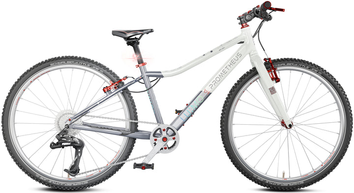 LU:MO Kinderrad 26 Zoll ab 10 Jahre | 9-Gang | MIST GREY | LED-Integration