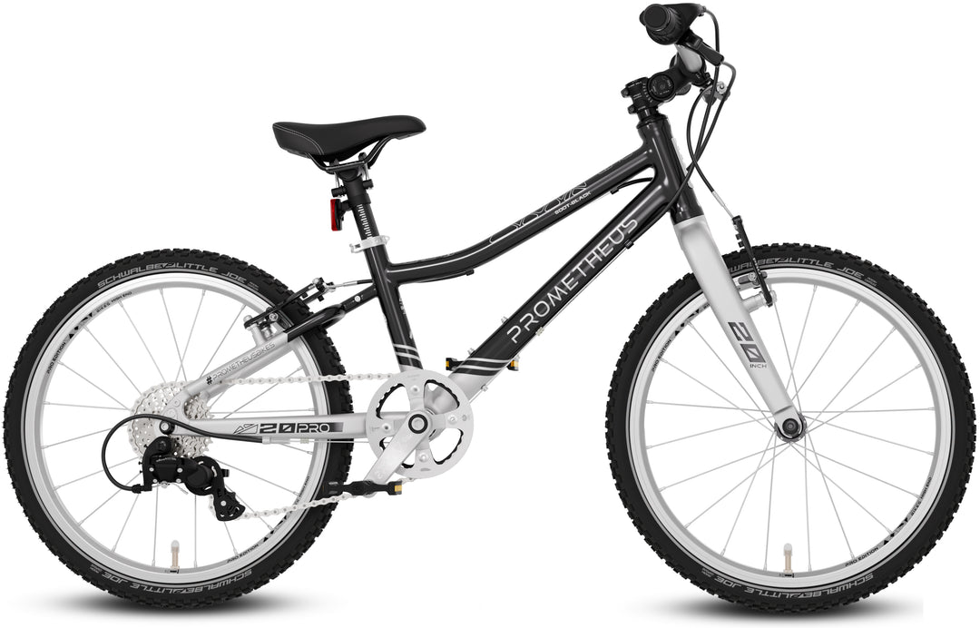 PRO Kinderrad 20 Zoll ab 6 Jahre | 7-Gang | SOOT-BLACK
