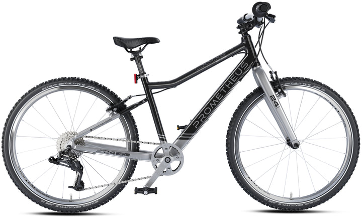 PRO children's bike 24 inch from 7 years | 8-speed | SOOT-BLACK
