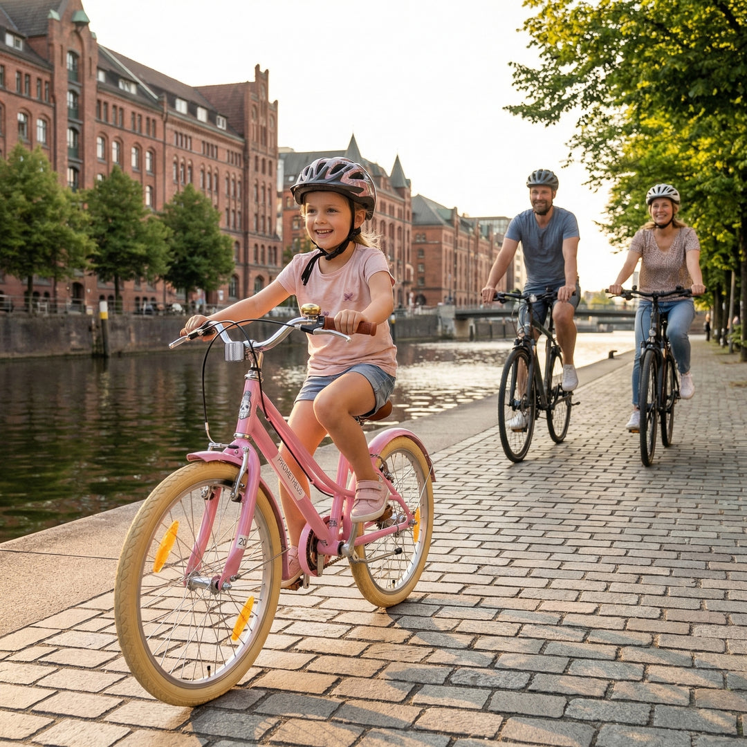PETITAGE Retro Kinderfahrrad 20 Zoll - ab 6-7 Jahren | Rosa