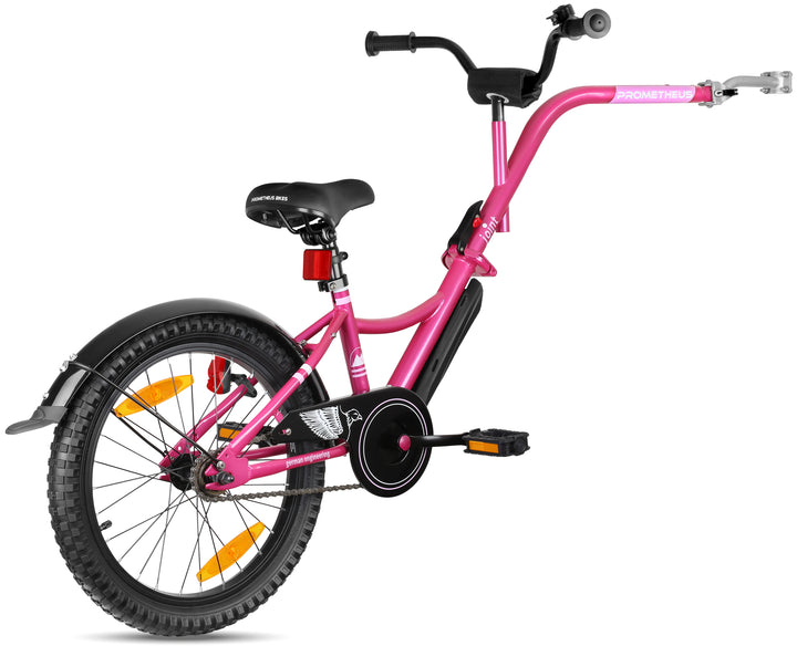 Tandem Children's Bicycle Trailer Pink