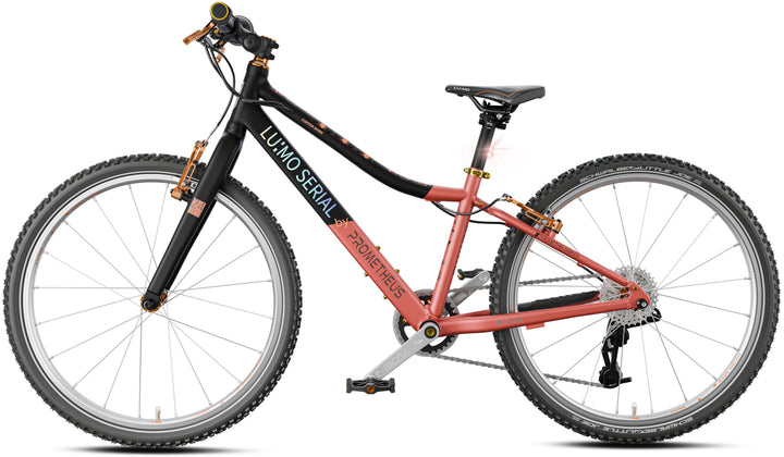 LU:MO Kinderrad 24 Zoll ab 7 Jahre | 8-Gang | COPPER SHINE | LED-Integration