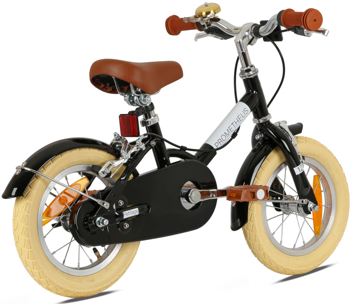 RETRO Kinderrad ab 3 Jahre in 12 Zoll | Schwarz