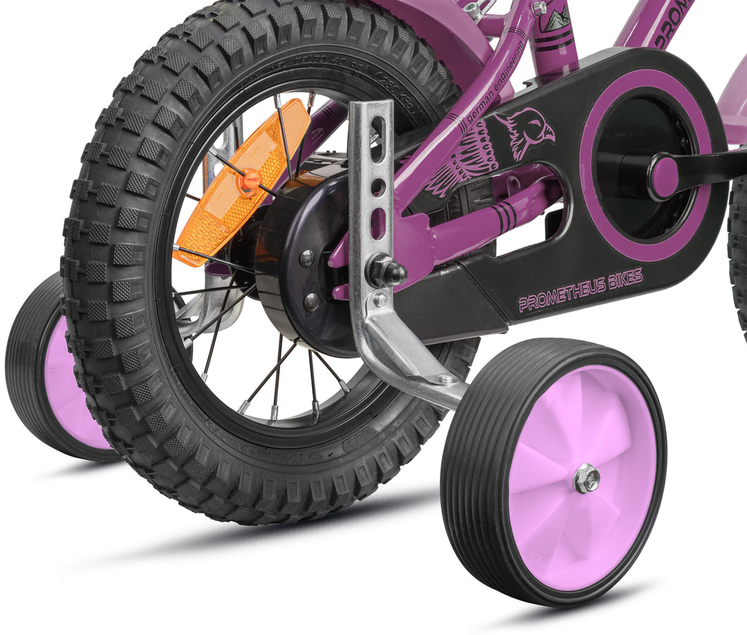 Training wheels for children's bikes | Universal for 12 to 18 inches in pink