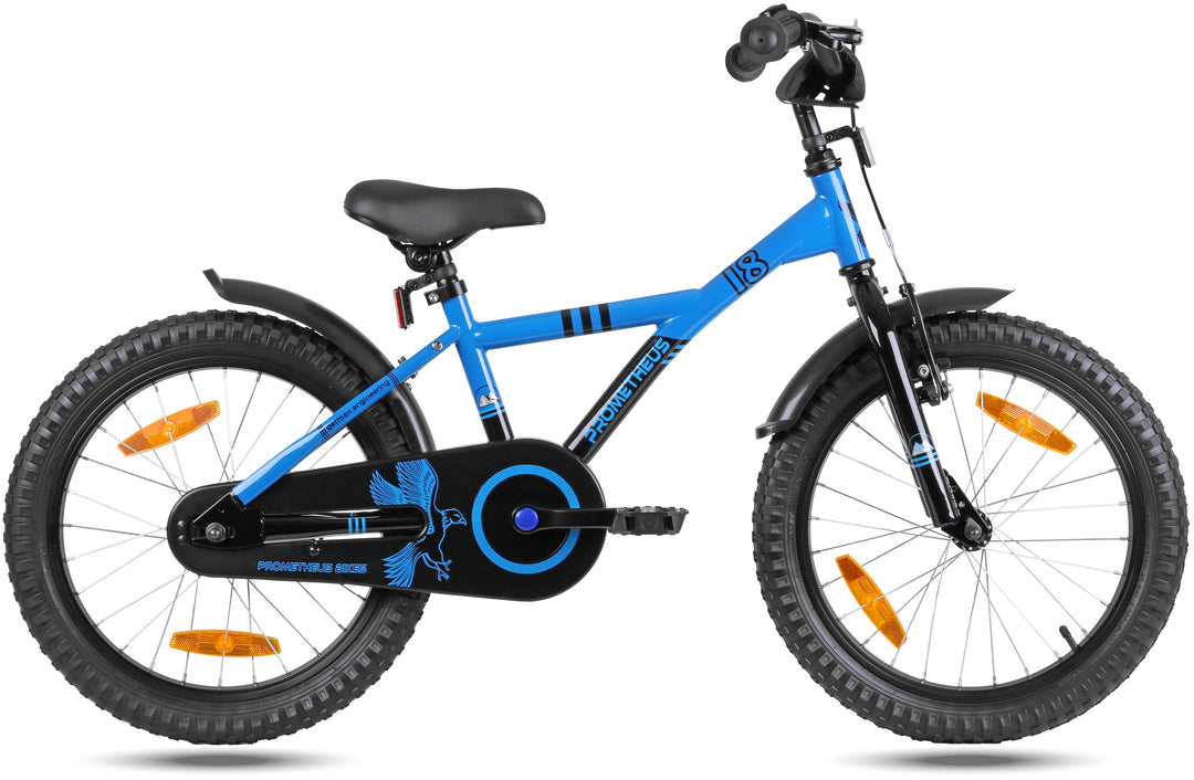 Kinderfahrrad 18 Zoll ab 5 Jahre Blau & Schwarz