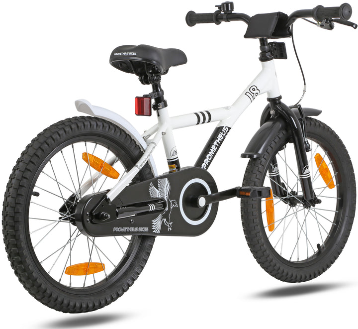 Children's bike 18 inches from 5-6 years in black matt &amp; orange