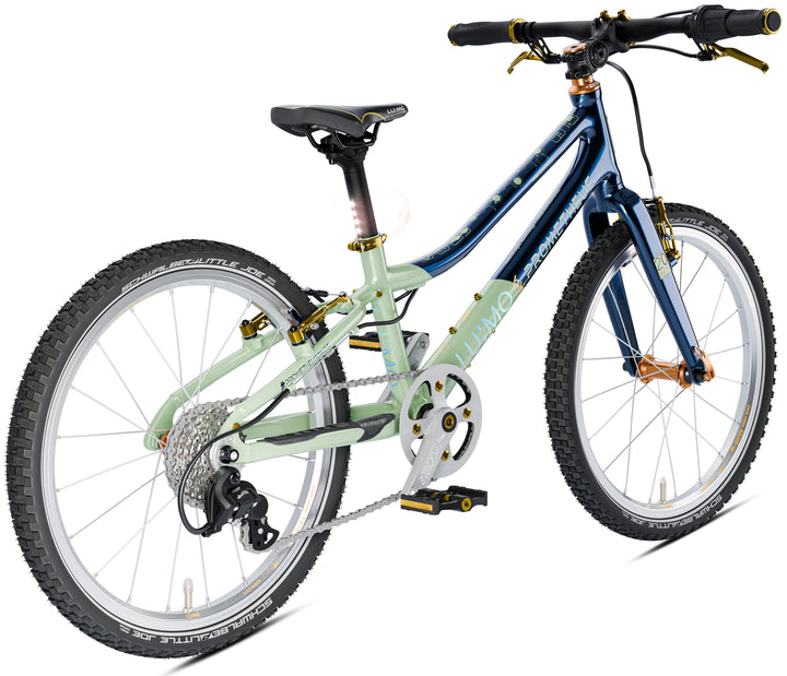 LU:MO Kinderrad 20 Zoll ab 6 Jahre | 7-Gang | TEAL SAPPHIRE | LED-Integration