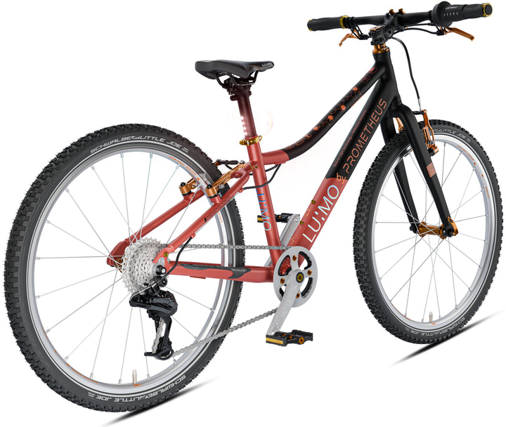 LU:MO Kinderrad 24 Zoll ab 7 Jahre | 8-Gang | COPPER SHINE | LED-Integration