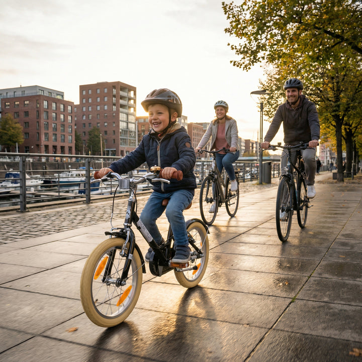 PETITAGE Retro Kinderfahrrad 16 Zoll - ab 4-5 Jahren | Schwarz