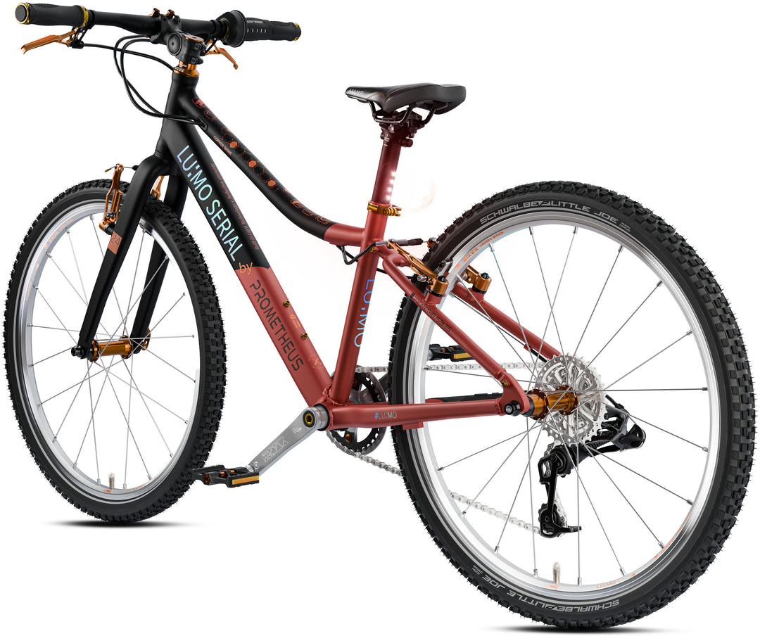 LU:MO Kinderrad 24 Zoll ab 7 Jahre | 8-Gang | COPPER SHINE | LED-Integration