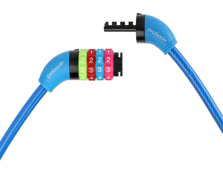 Cable lock (transparent) children in blue