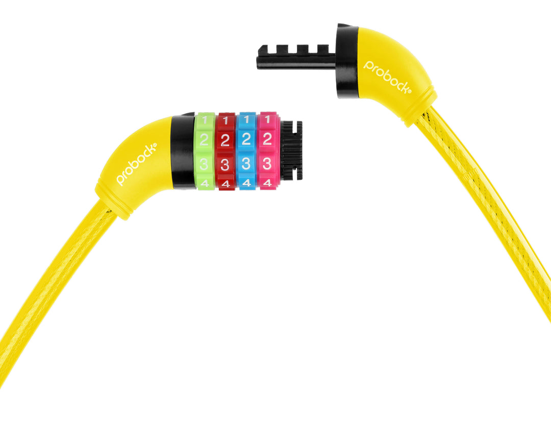 Cable lock (transparent) children in yellow