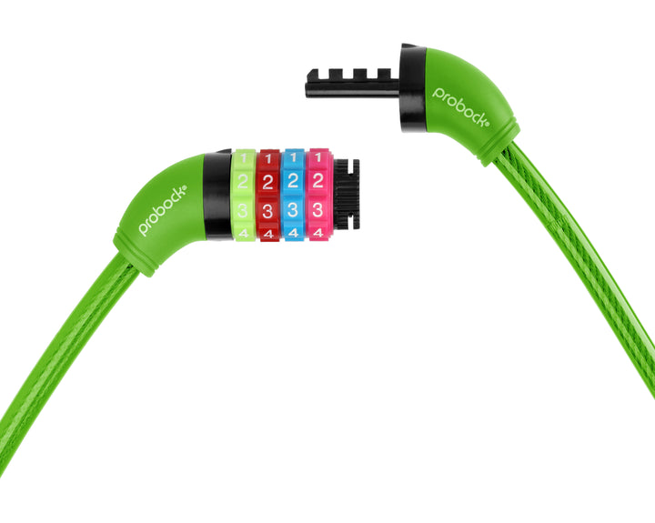 Cable lock (transparent) children in green