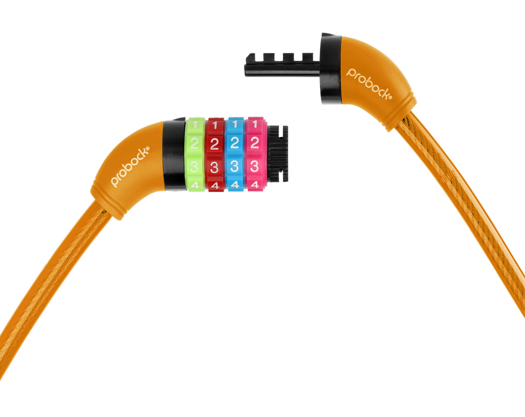 Cable lock (transparent) children in orange