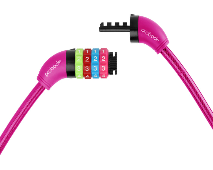 Cable lock (transparent) children in pink