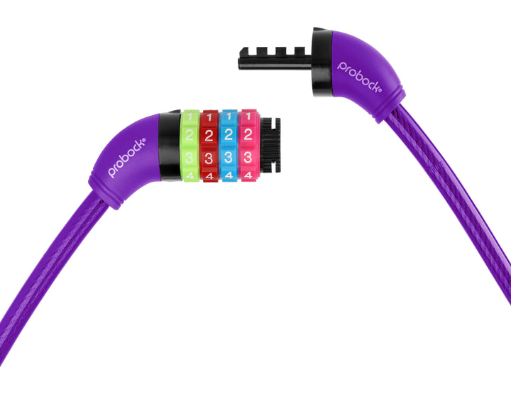 Cable lock (transparent) children in purple