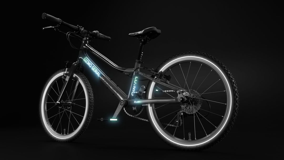 LU:MO Kinderrad 20 Zoll ab 6 Jahre | 7-Gang | TEAL SAPPHIRE | LED-Integration