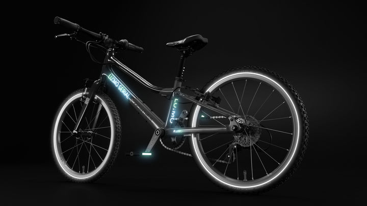 LU:MO Kinderrad 20 Zoll ab 6 Jahre | 7-Gang | TEAL SAPPHIRE | LED-Integration