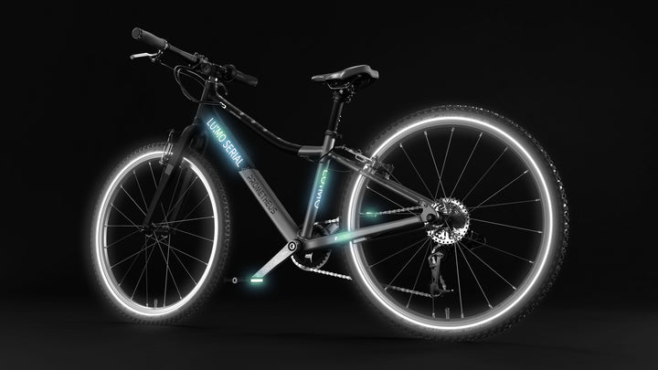 LU:MO Kinderrad 24 Zoll ab 7 Jahre | 8-Gang | COPPER SHINE | LED-Integration