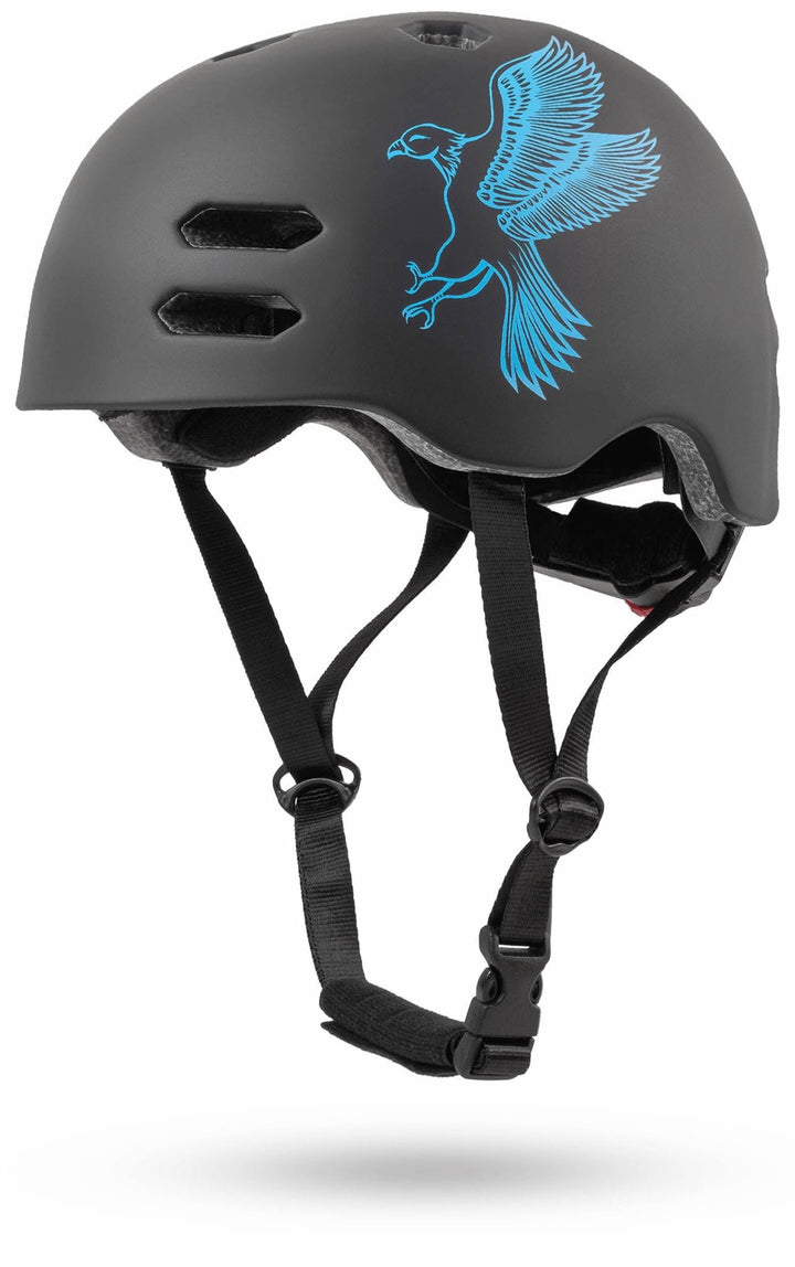 Helm kinderen maat S 53 - 55 cm in blauw / zwart - Beschermingsmiddelen van prometheus - bikes | prometheus - bikes