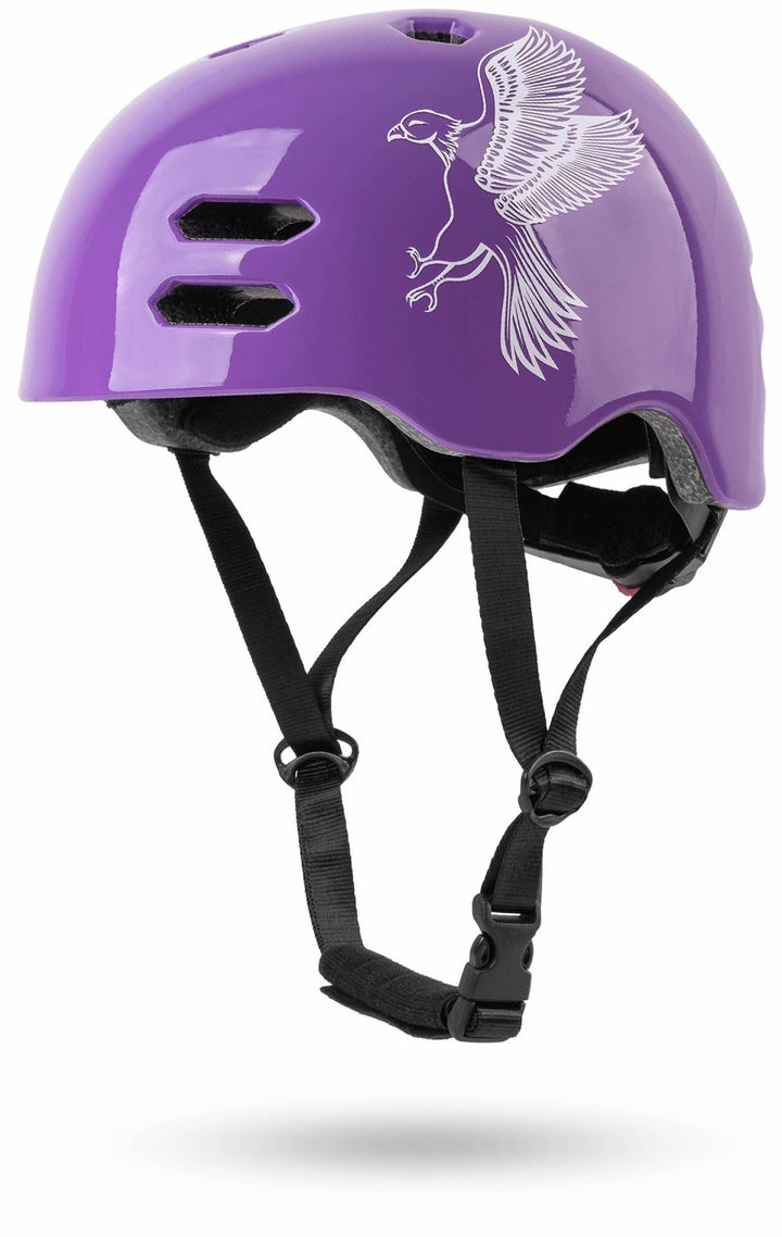 Helm kinderen maat S 53 - 55 cm in paars/wit - Beschermingsmiddelen van prometheus - bikes | prometheus - bikes