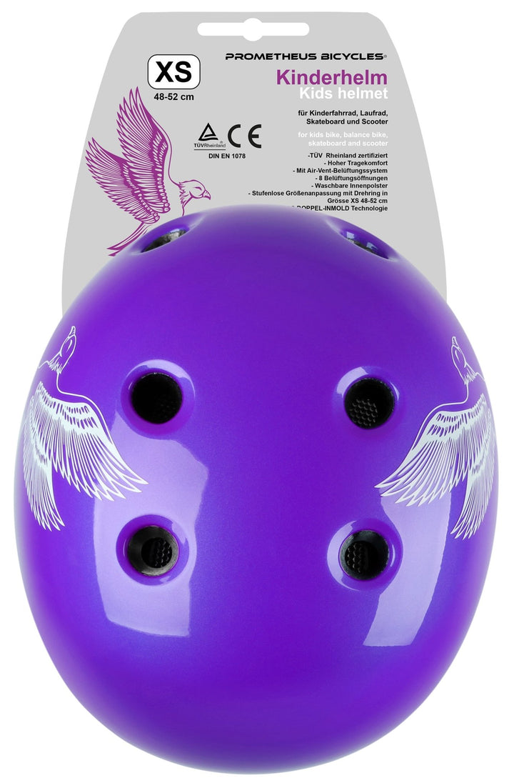 Helm kinderen maat XS 48 - 52 cm in paars - Beschermingsmiddelen van prometheus - bikes | prometheus - bikes