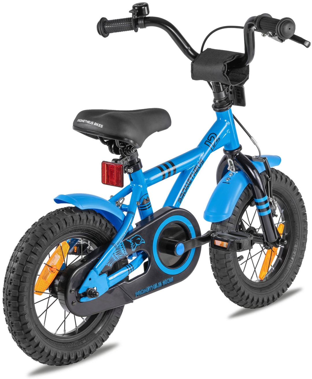 Kinderfahrrad 12 Zoll ab 3 Jahre mit Stützräder Blau & Schwarz – Kinderfahrrad 12 Zoll von prometheus - bikes | prometheus - bikes
