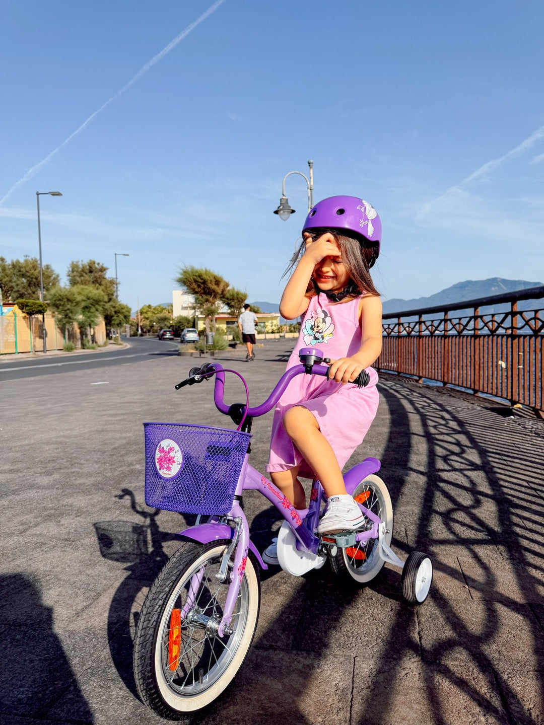 Kinderfahrrad 12 Zoll ab 3 Jahre mit Stützräder in Violett & Weiß – Kinderfahrrad 12 Zoll von prometheus - bikes | prometheus - bikes