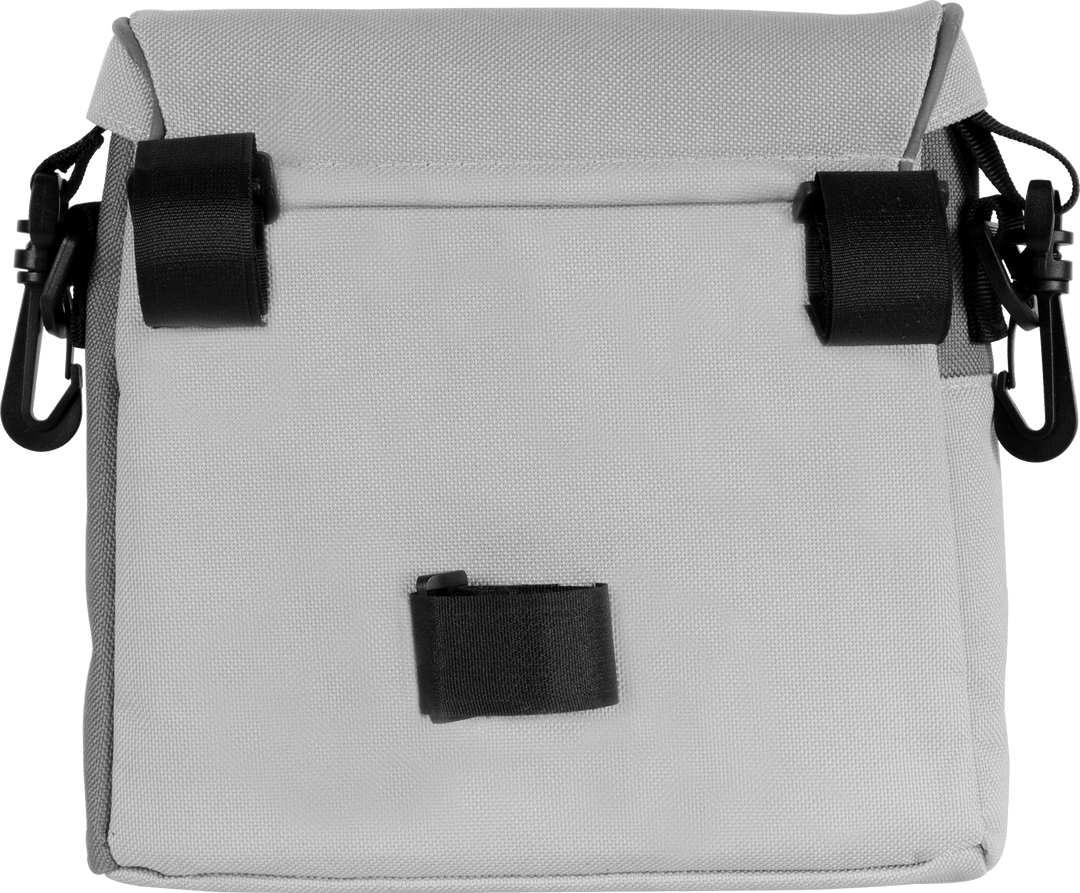 lenkertaschen Lenkertasche mit Tragegurt & 3 Riemen Sicherung in Grau – prometheus-bikes