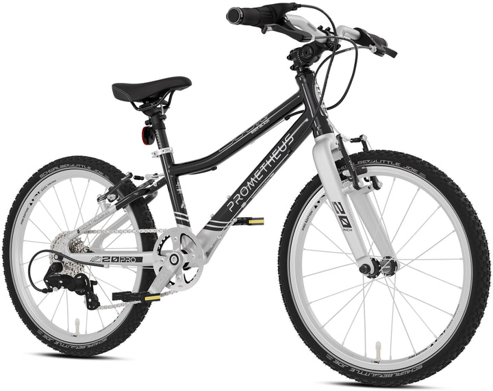 PRO kinderfiets 20 inch vanaf 6 jaar | 7 - versnelling | SOOT - ZWART - Kinderfiets 20 inch van prometheus - fietsen | prometheus - fietsen