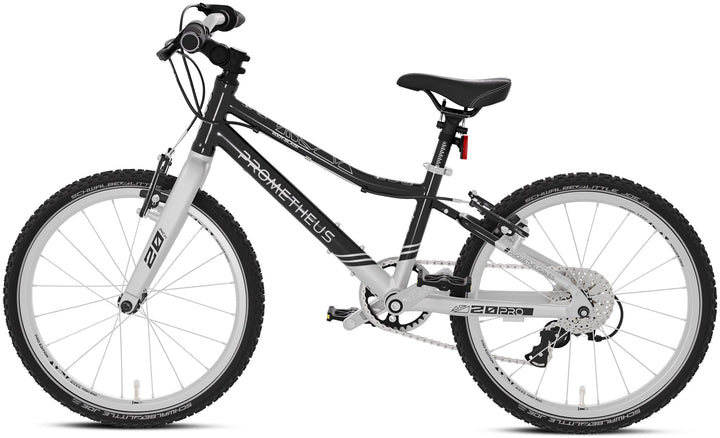 PRO kinderfiets 20 inch vanaf 6 jaar | 7 - versnelling | SOOT - ZWART - Kinderfiets 20 inch van prometheus - fietsen | prometheus - fietsen