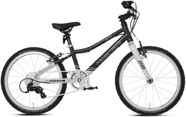 PRO kinderfiets 20 inch vanaf 6 jaar | 7 - versnelling | SOOT - ZWART - Kinderfiets 20 inch van prometheus - fietsen | prometheus - fietsen