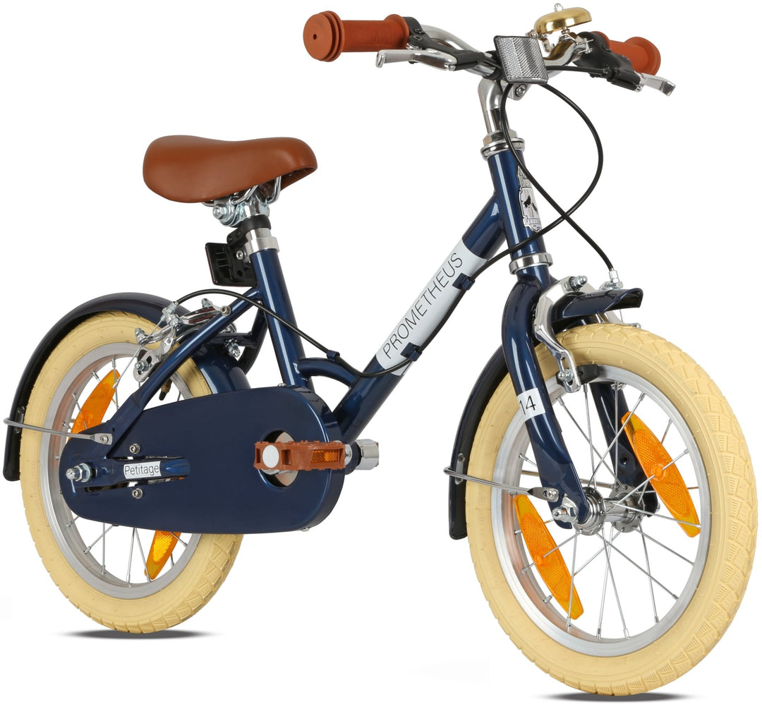 RETRO Kinderrad ab 3 Jahre in 12 Zoll | Blau – Kinderfahrrad 14 Zoll von prometheus - bikes | prometheus - bikes