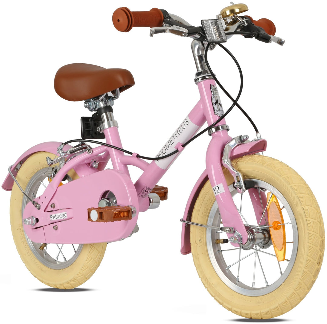 RETRO Kinderrad ab 3 Jahre in 12 Zoll | Rosa – Kinderfahrrad 14 Zoll von prometheus - bikes | prometheus - bikes