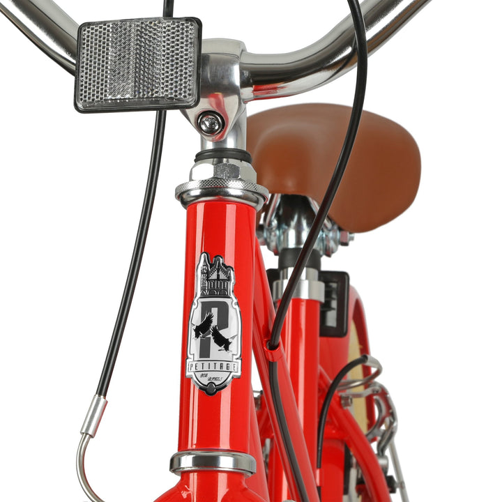 RETRO kinderfiets van 6 - 7 jaar in 20 inch | rood - Kinderfiets 16 inch by prometheus - bikes | prometheus - bikes