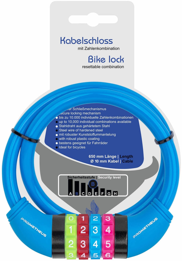 Zahlenschloss Kinder in Blau – prometheus-bikes
